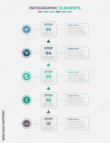 Modern infographic design. Timeline elements