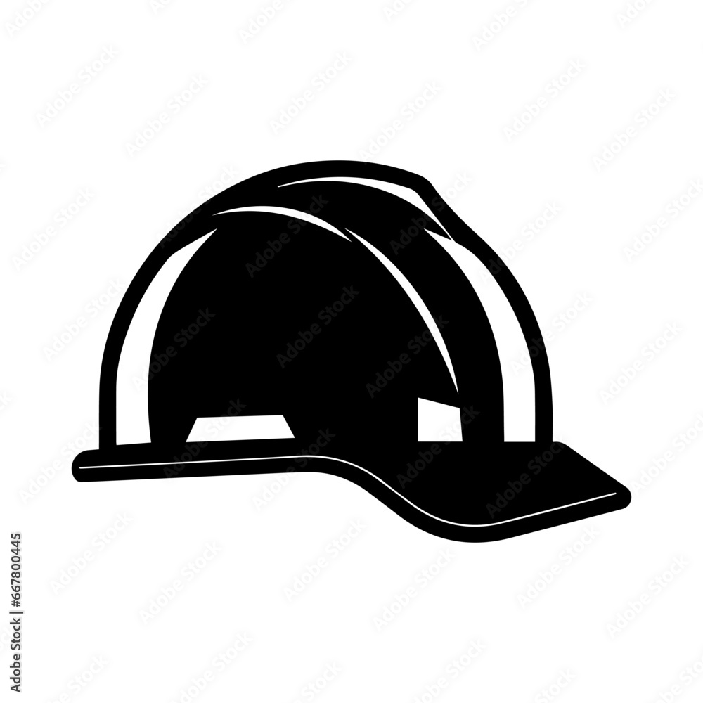 Construction helmet icon in flat style. Construction hard hat icon. Construction helmet icon in flat style. Construction hard hat icon.