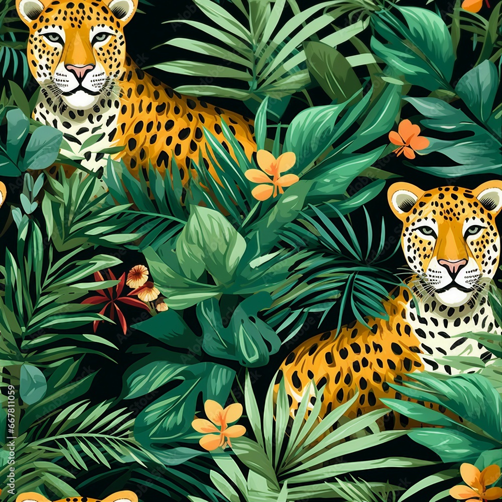 Exotic Animal Print Jungle Pattern Exotic Animal Print Jungle Pattern