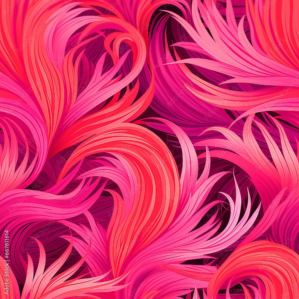 Vibrant Flamingo Pink Pattern Vibrant Flamingo Pink Pattern