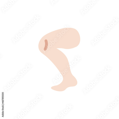 Leg: Light Skin Tone
