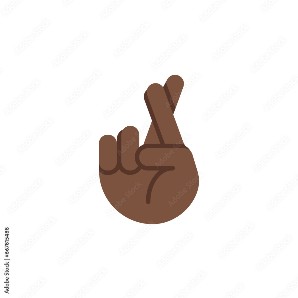 Crossed Fingers: Dark Skin Tone
Crossed Fingers: Dark Skin Tone