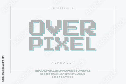Abstract Fashion font alphabet. Minimal modern urban fonts for logo, brand etc. vector illustration