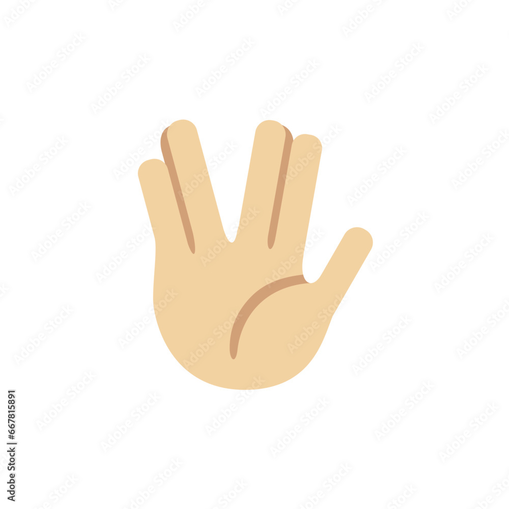 Vulcan Salute: Medium-Light Skin Tone Vulcan Salute: Medium-Light Skin Tone