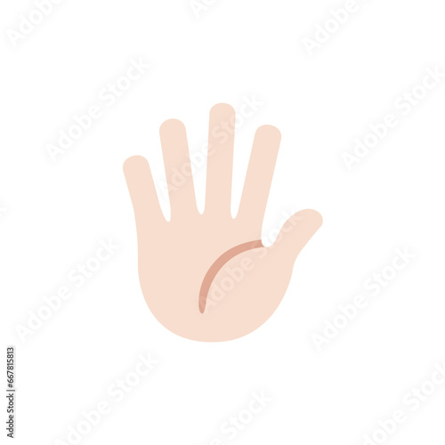 Hand with Fingers Splayed: Light Skin Tone
