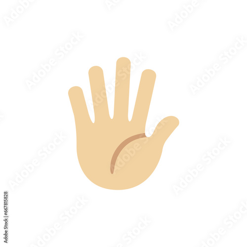 Hand with Fingers Splayed: Light Skin Tone

