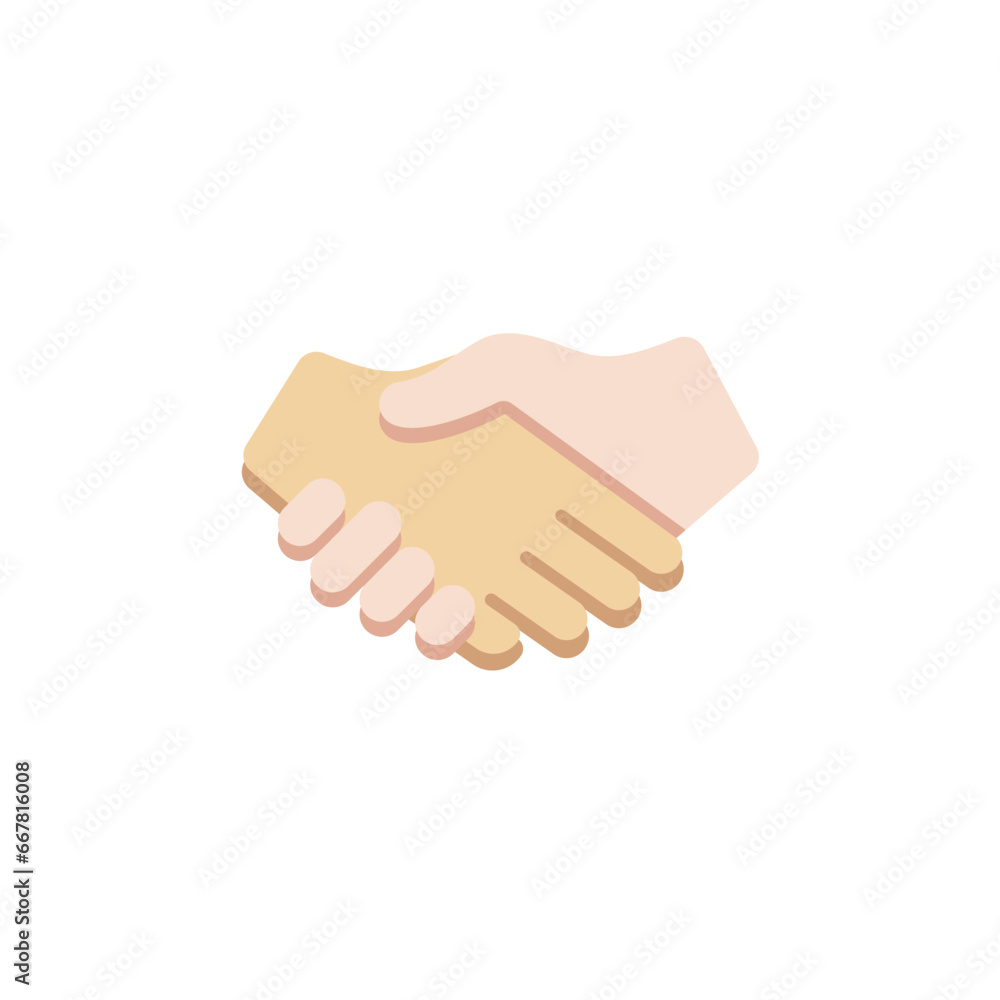 Handshake: Light Skin Tone, Medium -Light Skin Tone Handshake: Light Skin Tone, Medium -Light Skin Tone