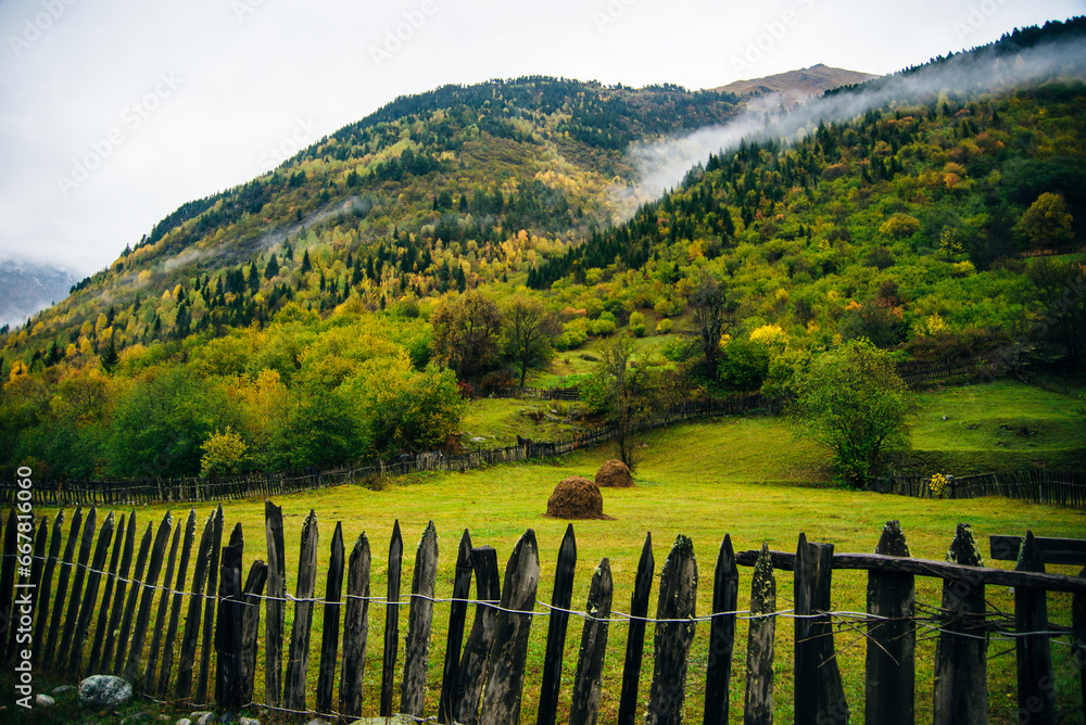 Mestia's captivating landscapes, Georgia's Svaneti region glory.