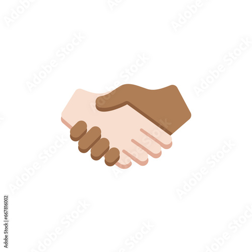 Handshake: Medium Skin Tone, Light Skin Tone