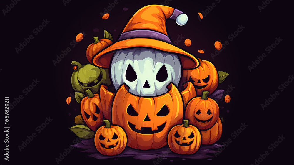 Halloween smiling pumpkin face background wallpaper poster PPT Halloween smiling pumpkin face background wallpaper poster PPT