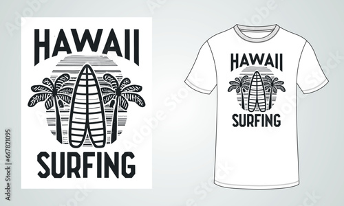 Surfing T-Shirt Design