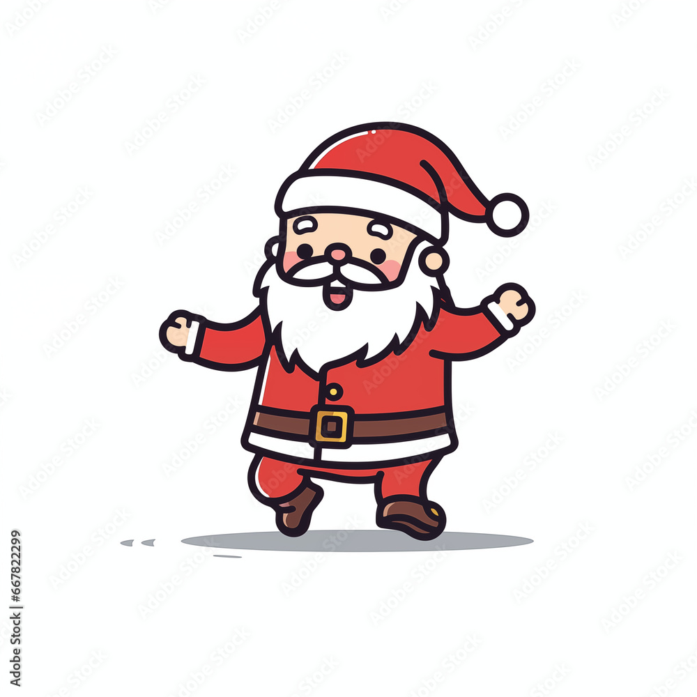 Weihnachtsmann, 2D - lustiger Santa Claus (Generative AI) Weihnachtsmann, 2D - lustiger Santa Claus (Generative AI)