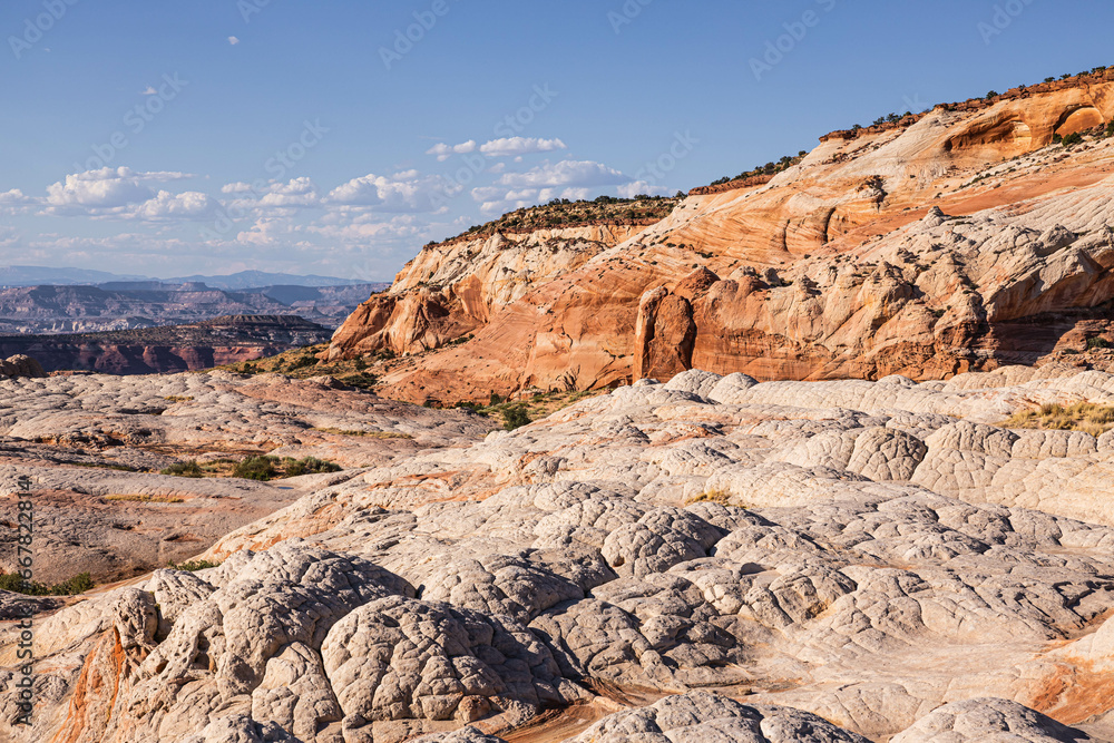 Land formations at White Pocket in the Vermillion Cliffs National Monument in Arizona.