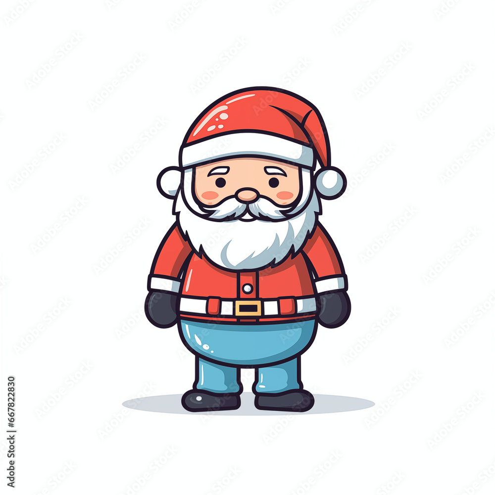 Weihnachtsmann, 2D - lustiger Santa Claus (Generative AI) Weihnachtsmann, 2D - lustiger Santa Claus (Generative AI)
