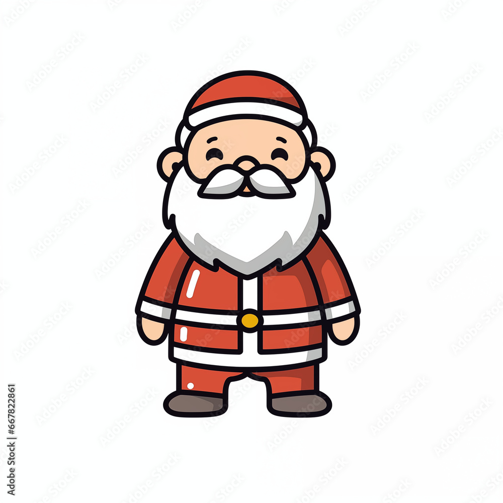 Weihnachtsmann, 2D - lustiger Santa Claus (Generative AI) Weihnachtsmann, 2D - lustiger Santa Claus (Generative AI)