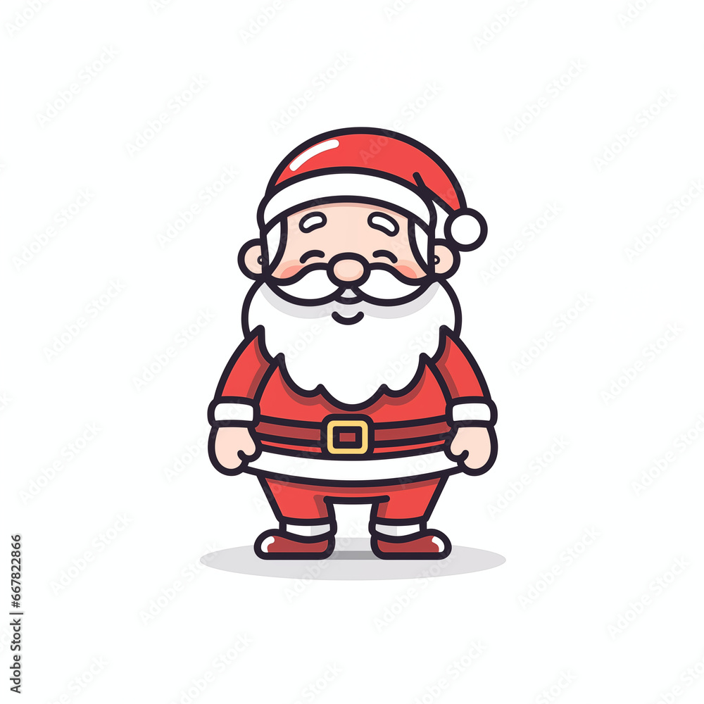 Weihnachtsmann, 2D - lustiger Santa Claus (Generative AI) Weihnachtsmann, 2D - lustiger Santa Claus (Generative AI)