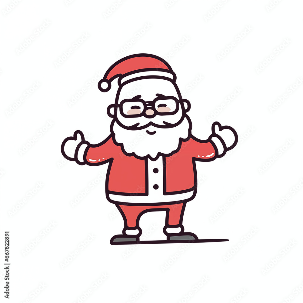 Weihnachtsmann, 2D - lustiger Santa Claus (Generative AI) Weihnachtsmann, 2D - lustiger Santa Claus (Generative AI)