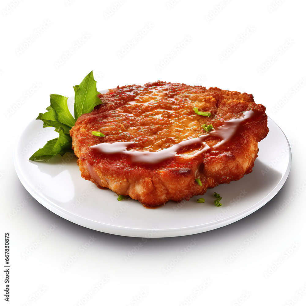 grilled steak with salad