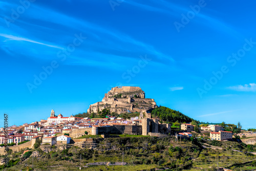 Fotografija Morella Spain beautiful hilltop town with castle and church Castellon Province,