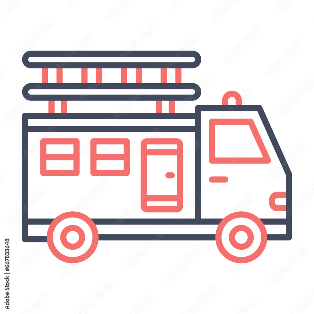 Fototapeta premium Fire Truck Icon