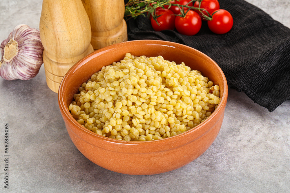 Organic wheat pasta - boiled ptitim Organic wheat pasta - boiled ptitim