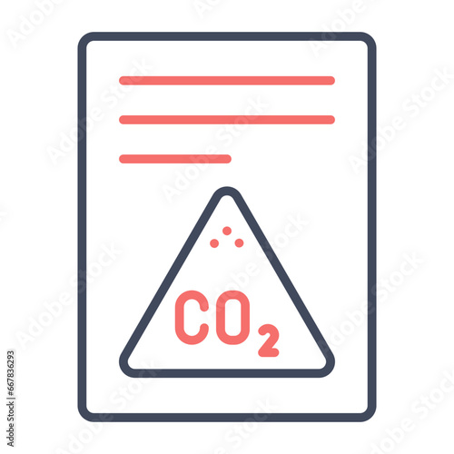 Carbon dioxide Report Icon