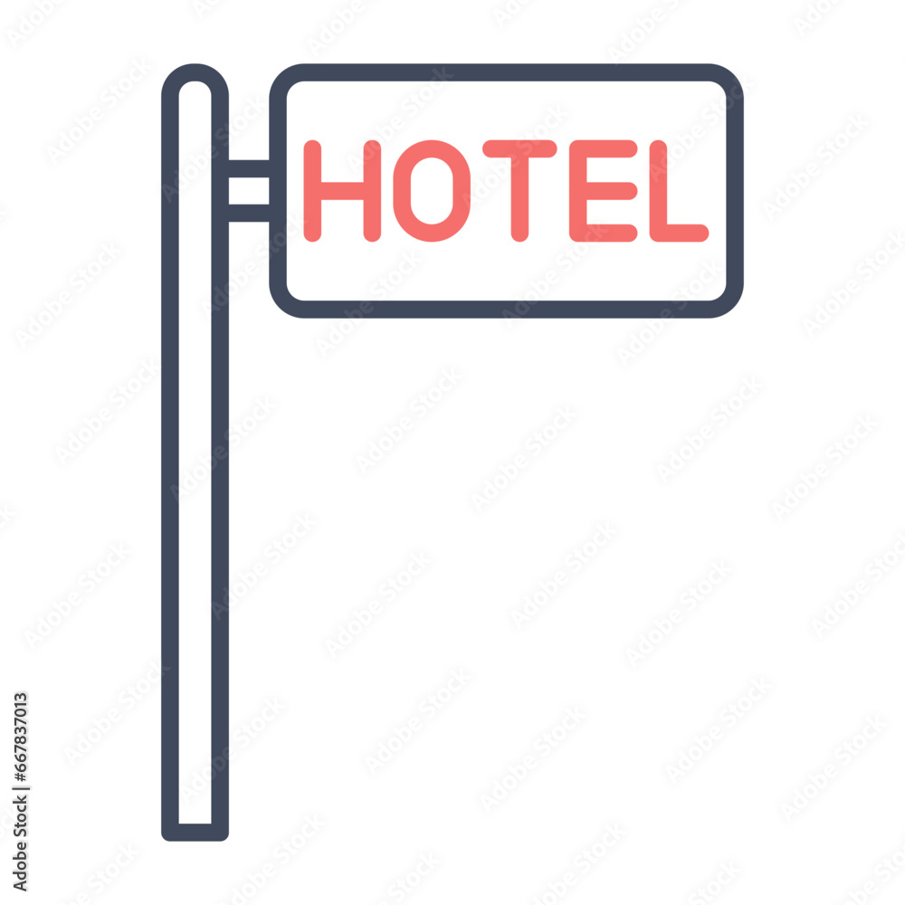 Hotel Sign Icon Hotel Sign Icon