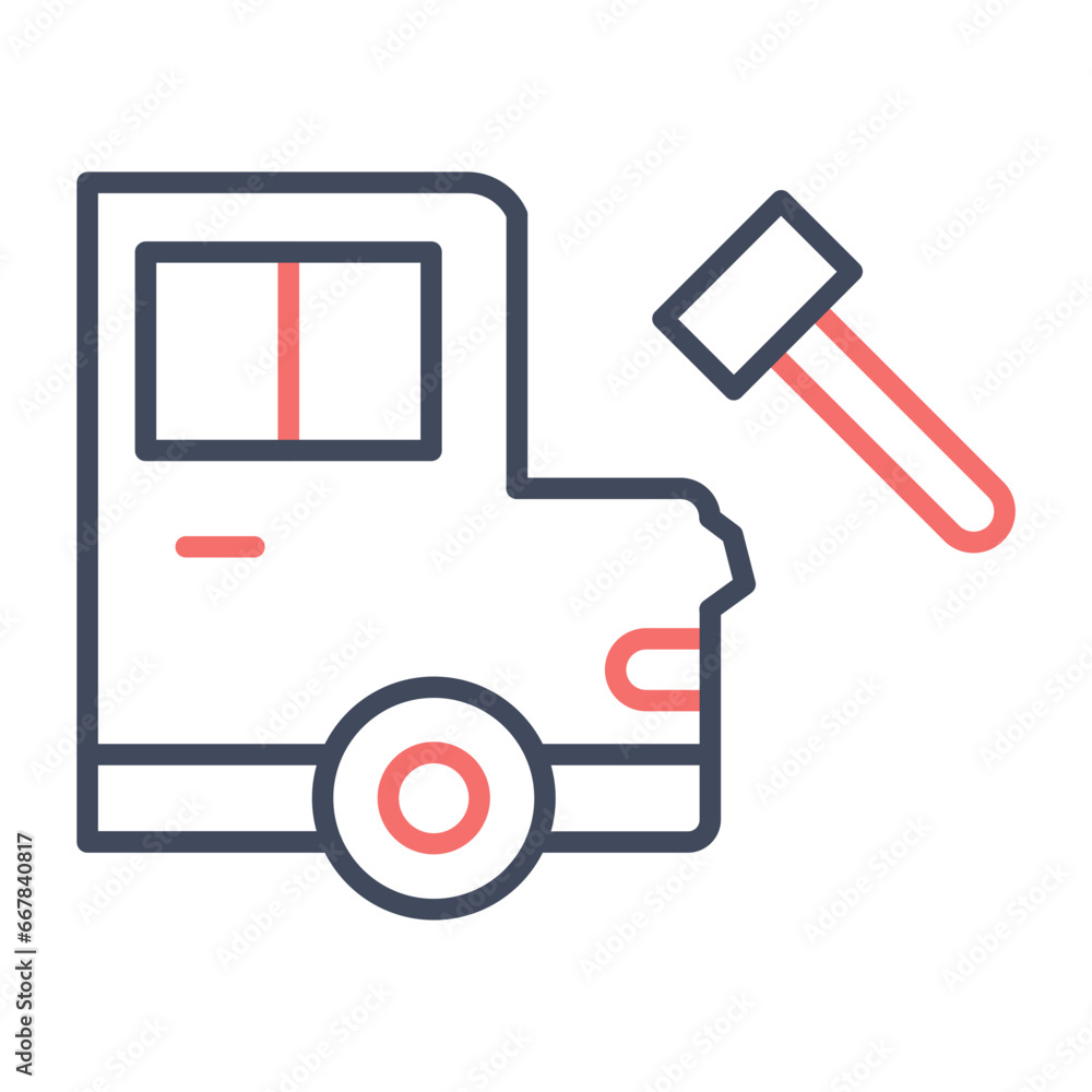 Car Body Repair Icon Car Body Repair Icon