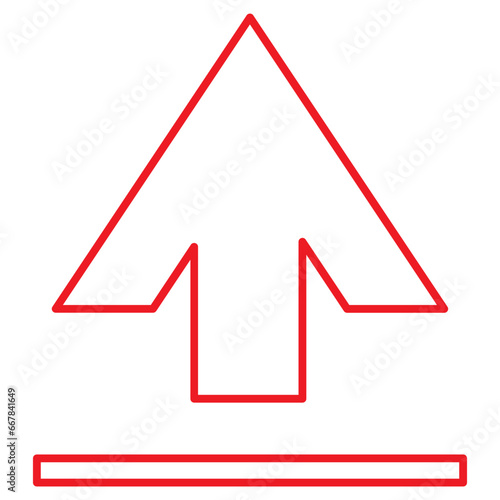 red line aplod icon, upload, icon, vector, download, web, file, website, button, arrow, cloud, computer, technology, data, app, illustration, design, internet, document, sign, flat, interface