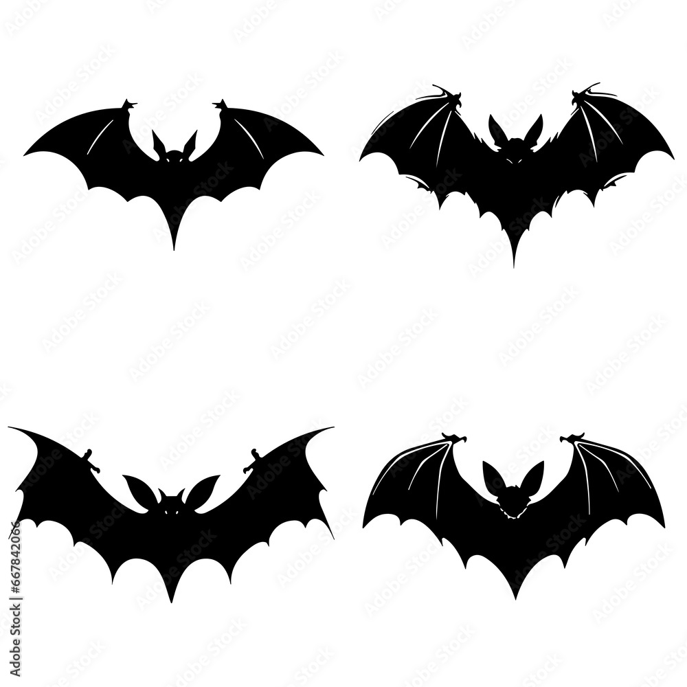 halloween, bat, pumpkin, vector, illustration, night, silhouette, autumn, horror, cartoon, black, animal, holiday, dark, design, vampire, icon, spooky, scary, moon, orange, art, bats, symbol, fear