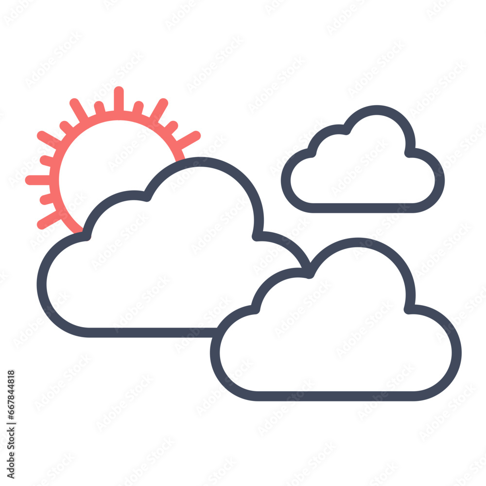 Cloudy Weather Icon Cloudy Weather Icon