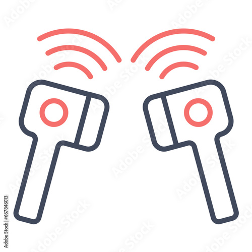 Wireless Earphones Icon