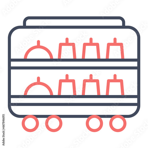 Airplane Food Trolley Icon