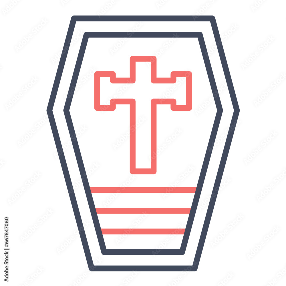 Obraz premium Coffin Icon