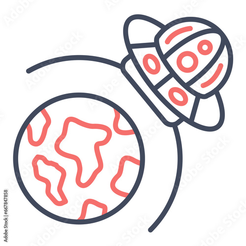 UFO Earth Icon