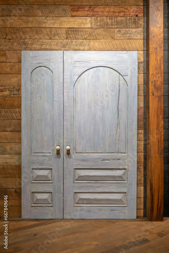 old wooden door