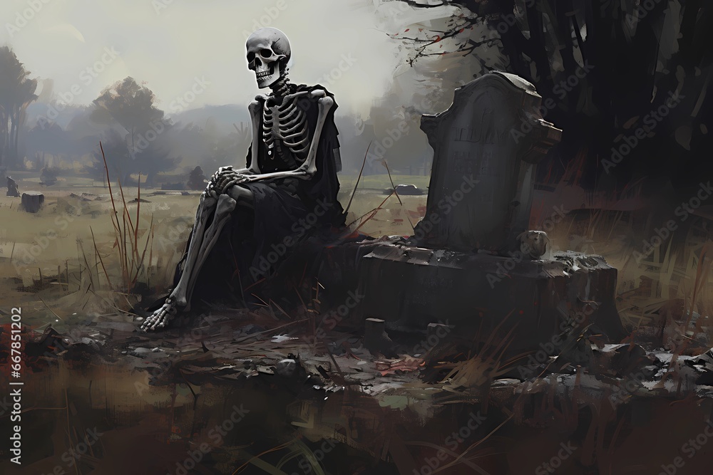 Naklejka premium skeleton