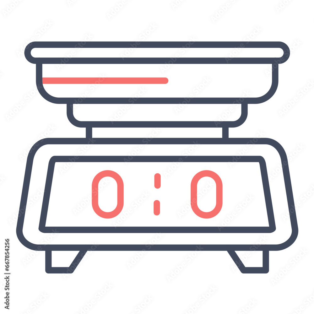 Electronic Weight Scale Icon Electronic Weight Scale Icon