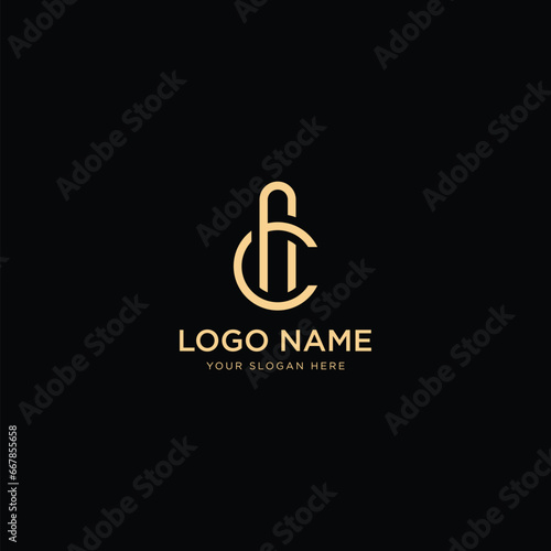 initial letter AC or CA logo Stock vector creative modern trendy template