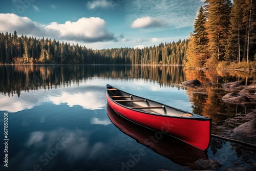 canoeing on a lake  © dragan jovic