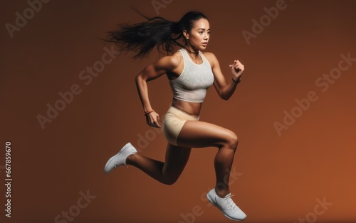 Strength in Strides: Studio Workout Excellence with Indian Sportswoman generative ai