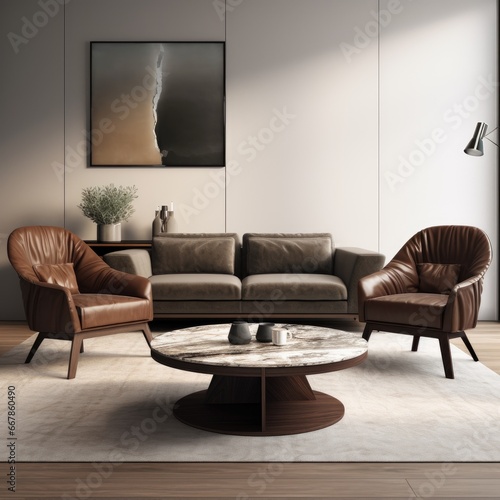 A complete modern style liv...