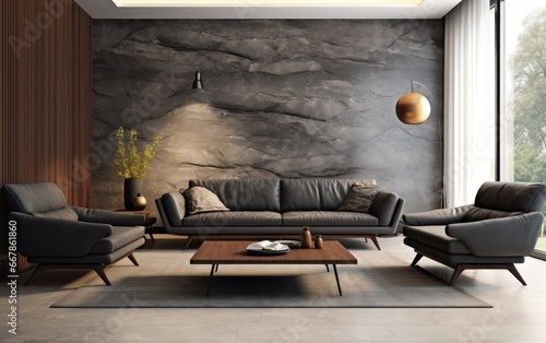 A complete modern style liv...