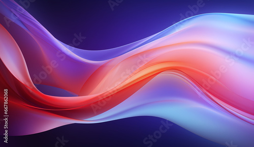 Blue and pink technology waves abstract background
