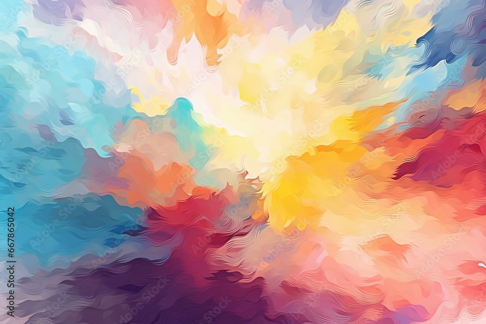 Abstract background with painted textures and creative brush strokes illustration. Generative AI