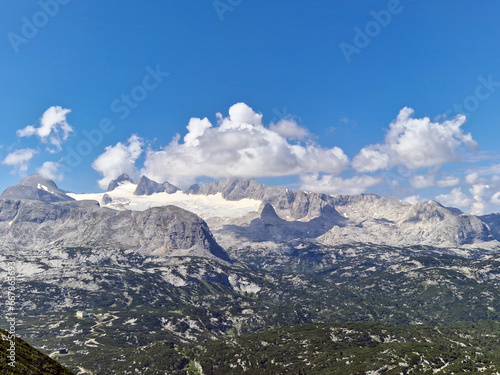 View on Dachstein mountains and glacier in Austria