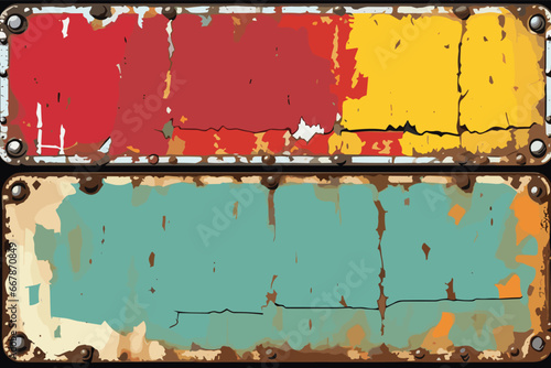Aged Rustic Metal Texture with Varied Details and Worn Paint Surface for Creative Design Projects, Vintage Art, and Backgrounds