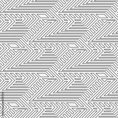 Abstract geometric seamless pattern lines.