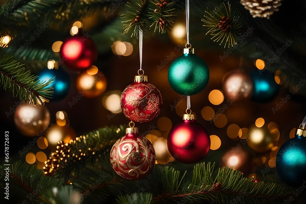 Festive Christmas Tree Ornaments
