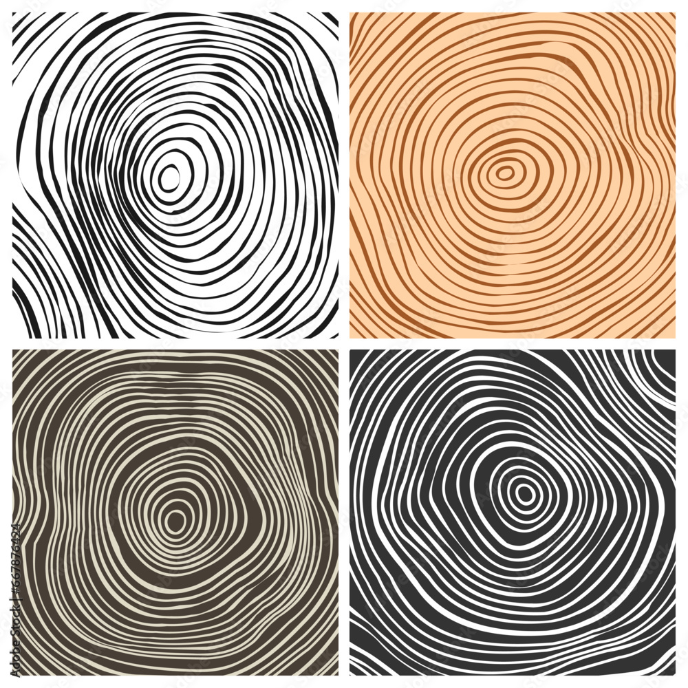 Tree trunk cut textures, pine or oak slice. Sawn timber, wood. Brown wooden texture with tree rings. Hand drawn sketch. Vector illustration Tree trunk cut textures, pine or oak slice. Sawn timber, wood. Brown wooden texture with tree rings. Hand drawn sketch. Vector illustration